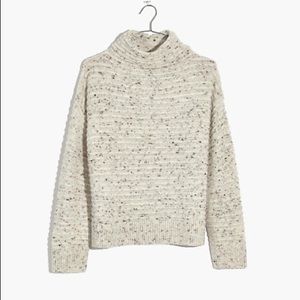 MADEWELL Donegal Mock Turtleneck Sweater in cream!